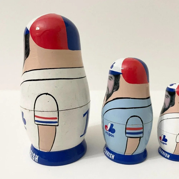 Babooshkah Nesting Doll  Montreal Expos Larry Parrish 5 Piece Set - Picture 5 of 16